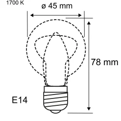 1879 Filament 230V - LED Tropfen Non Dim