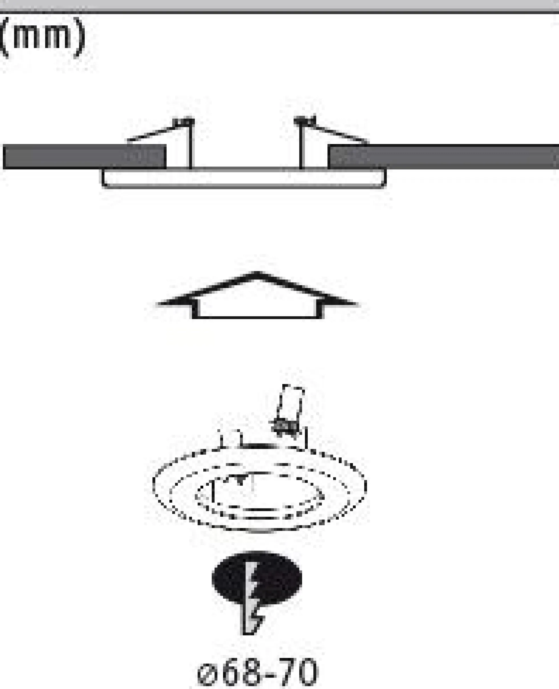 Adapter - Einbauleuchten-Einbauadapter Ø 130 mm