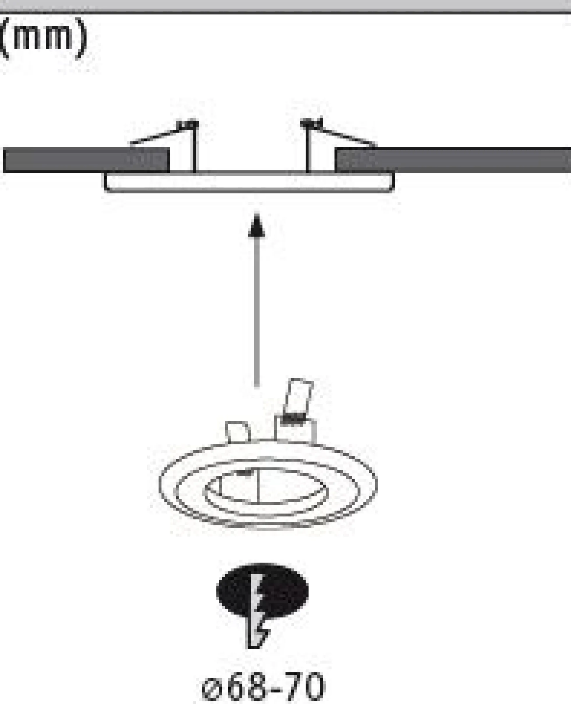 Adapter - Einbauleuchten-Einbauadapter Ø 130 mm