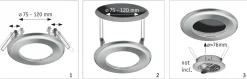 Adapter - Einbauleuchten-Einbauadapter Ø 130 mm