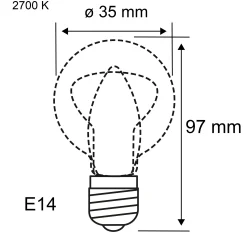 Classic White - LED Kerze E14