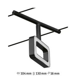CorDuo LED Seilsystem - Frame Einzelspot