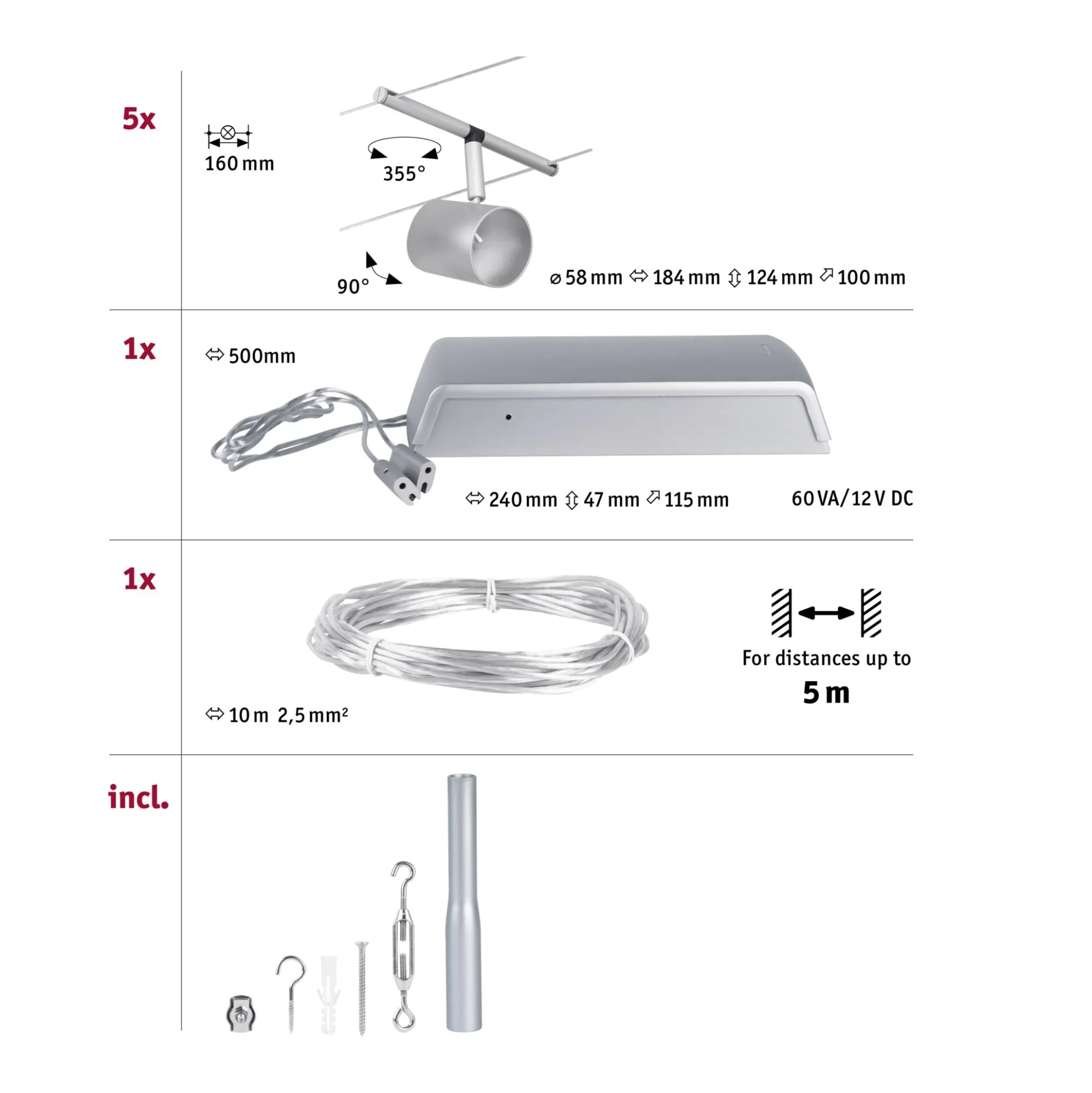 CorDuo Seilsystem - Cup Basisset