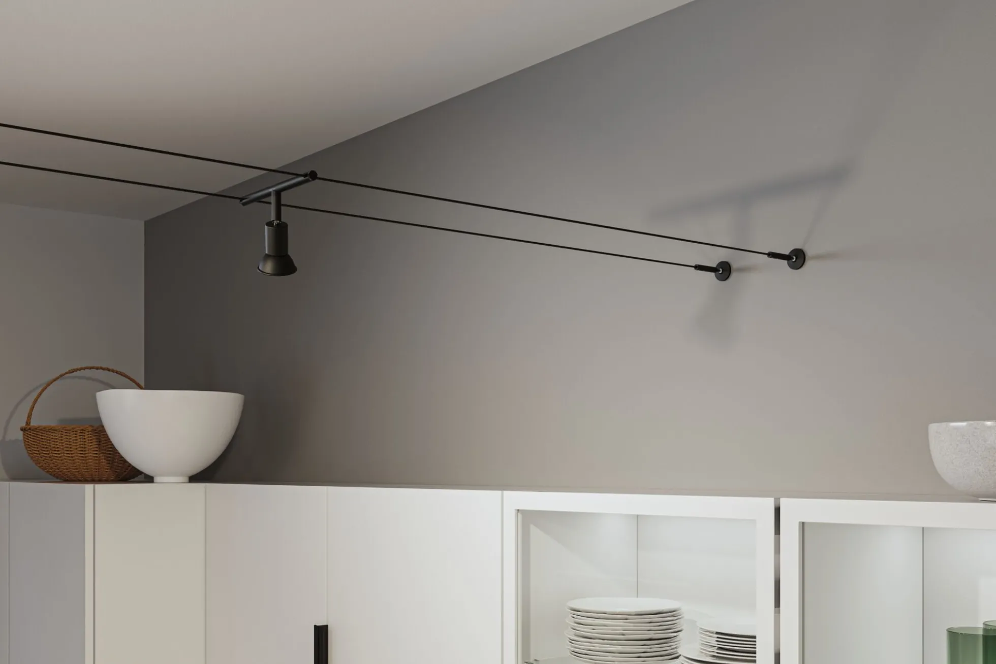CorDuo Seilsystem Montageset - Wandanschluss