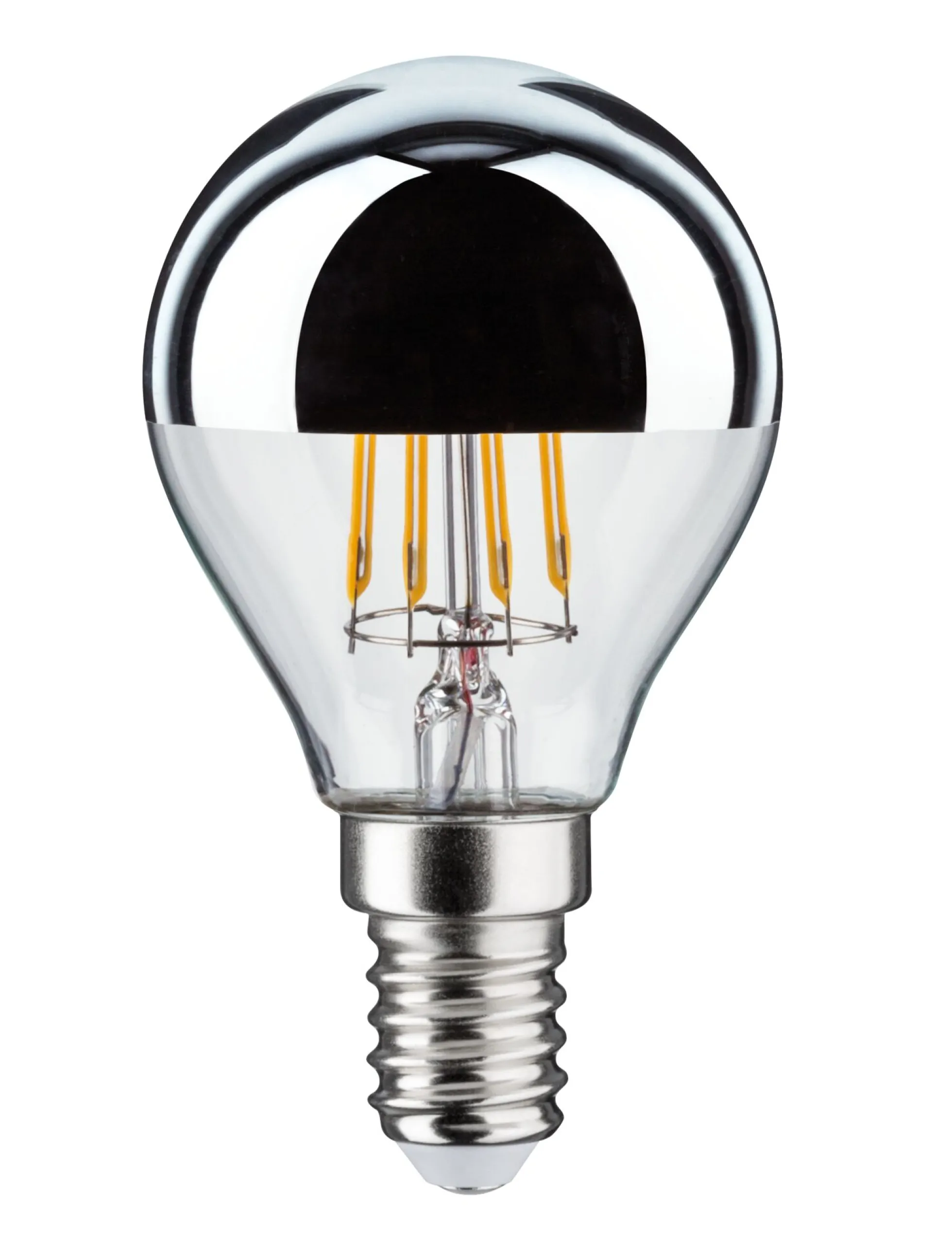 E14 45mm 2700K 4,8W 440lm 230V Silber