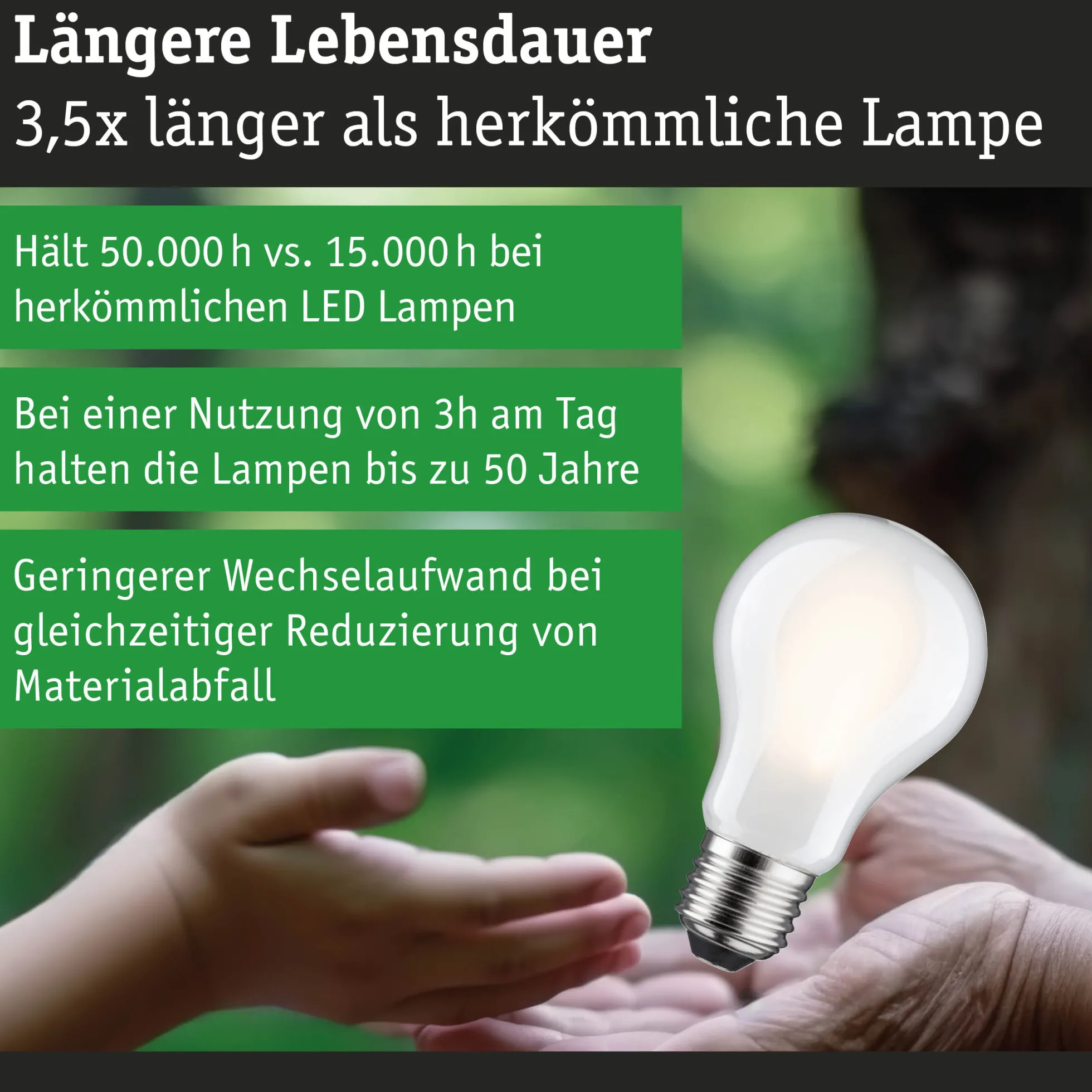 Efficient-Line Filament 230V - LED Birne Einzelleuchte