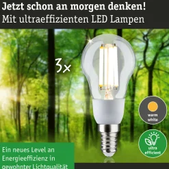 Efficient-Line Filament 230V - LED Tropfen 3er-Set 100mm