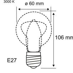 Efficient-Line Filament 230V - LED Birne Einzelleuchte