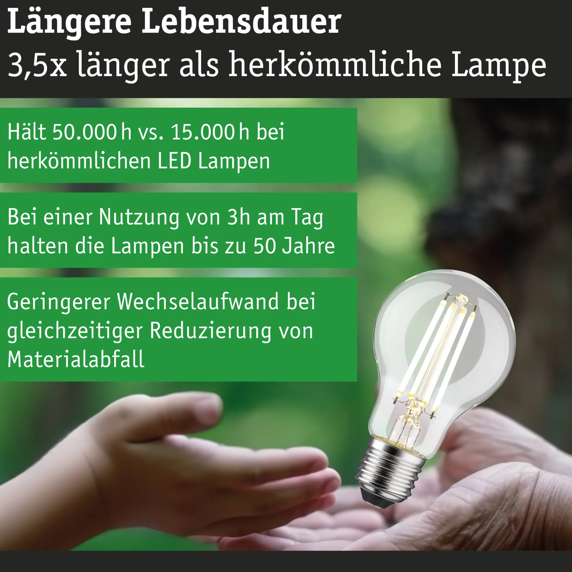 Efficient-Line Filament 230V - LED Birne Einzelleuchte