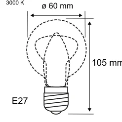 Efficient-Line Filament 230V - LED Birne Einzelleuchte