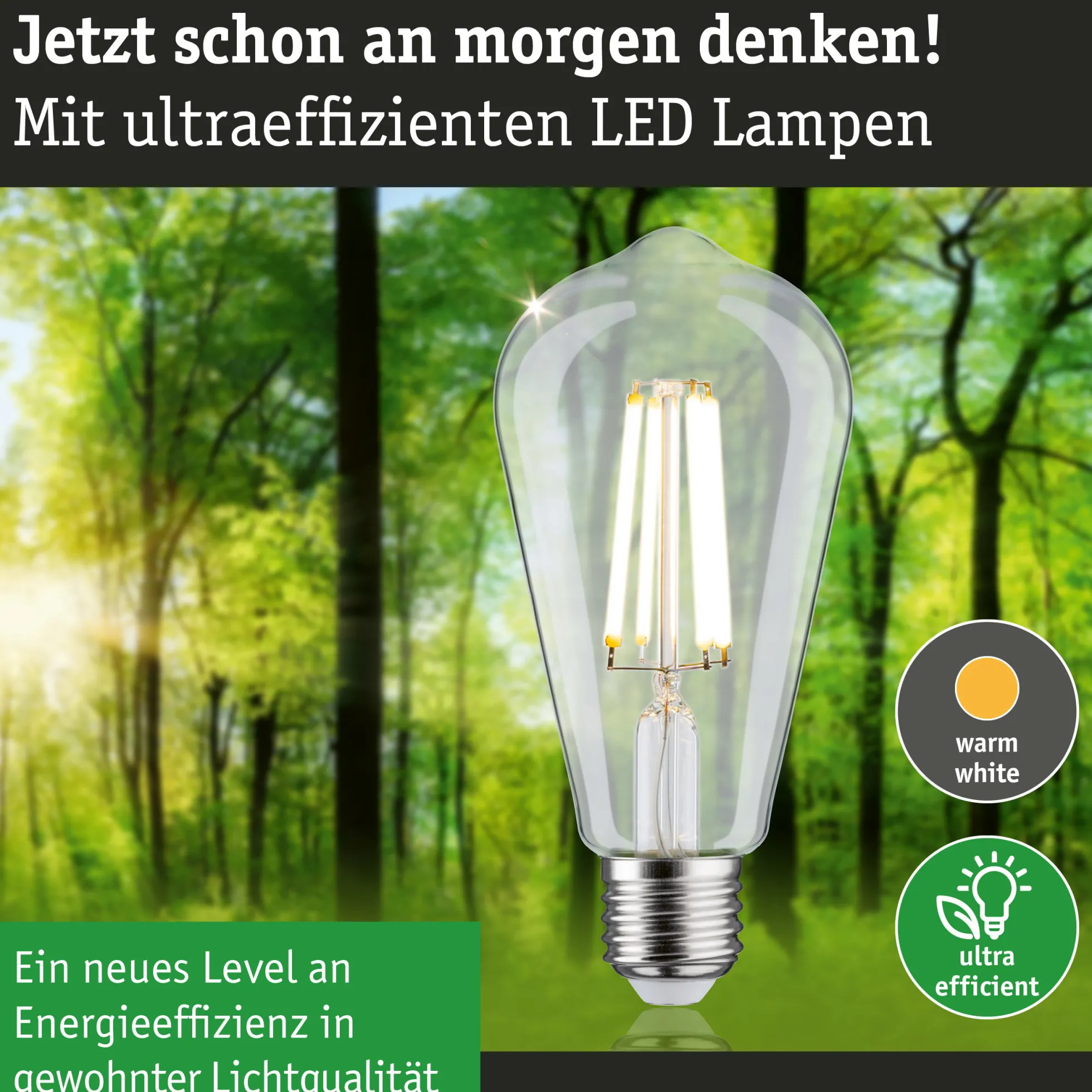 Efficient-Line Filament 230V - LED Kolben ST64 E27