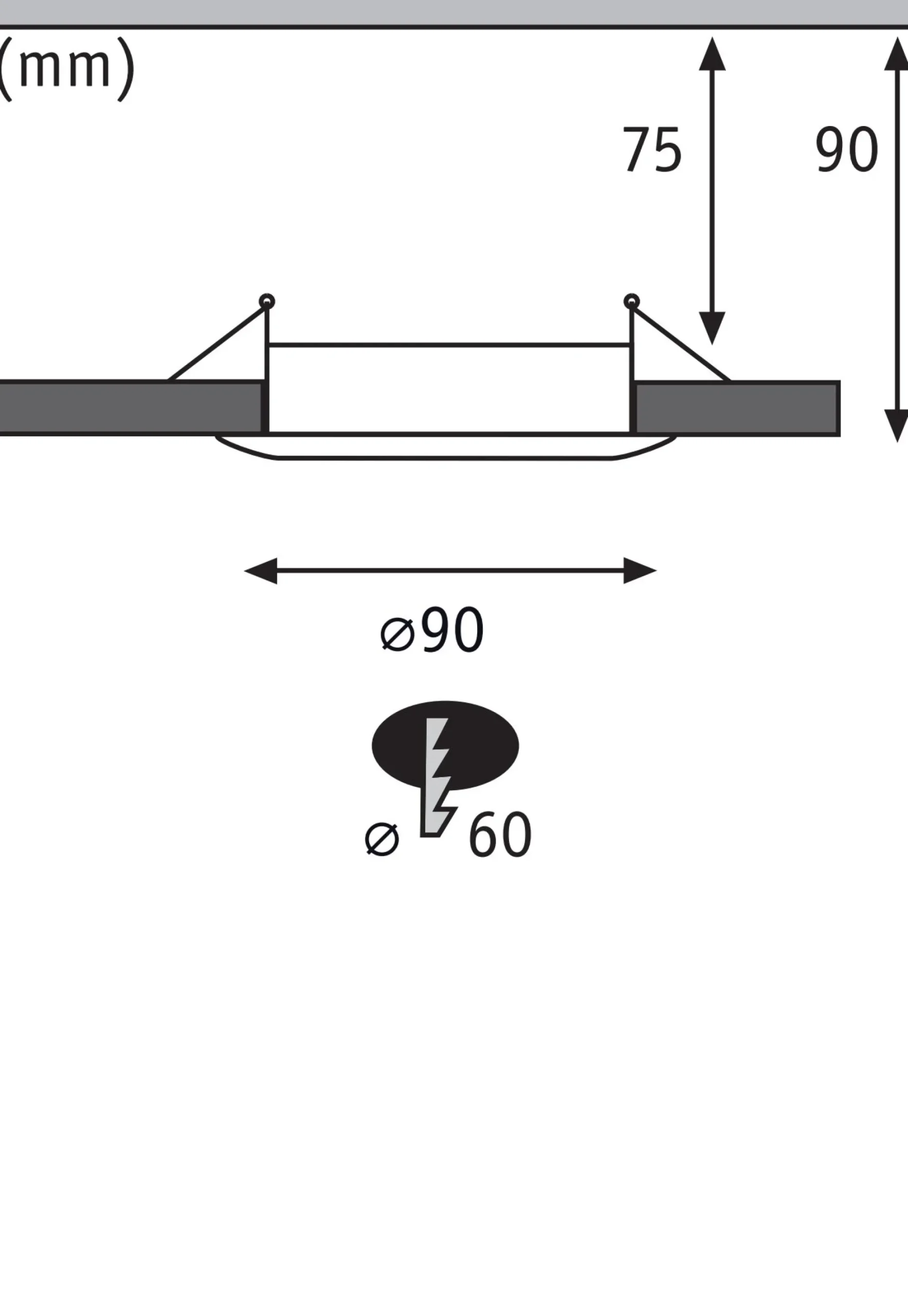 Einbauleuchte - 10er-Set starr