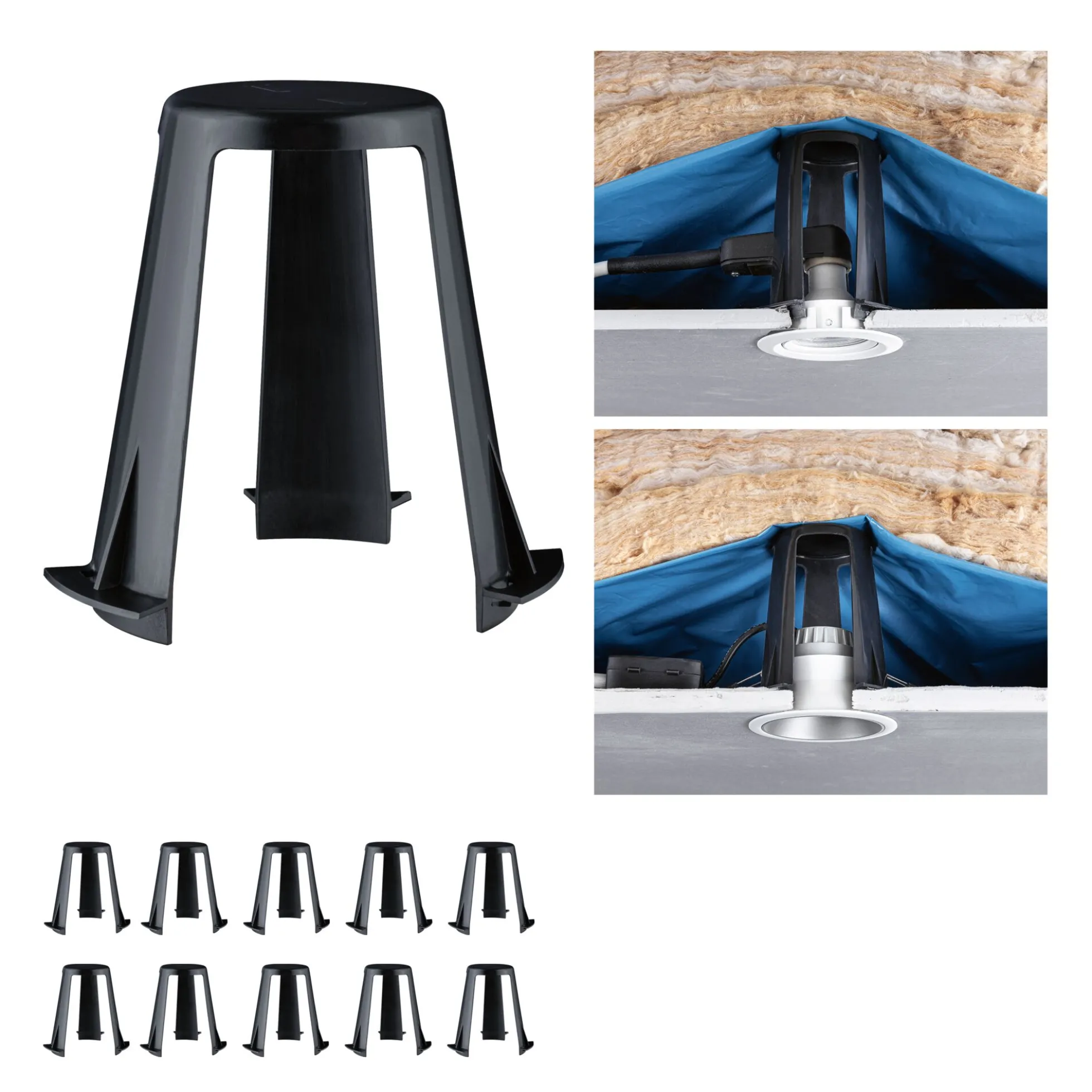 Einbauleuchten Zubehör - 10er-Set