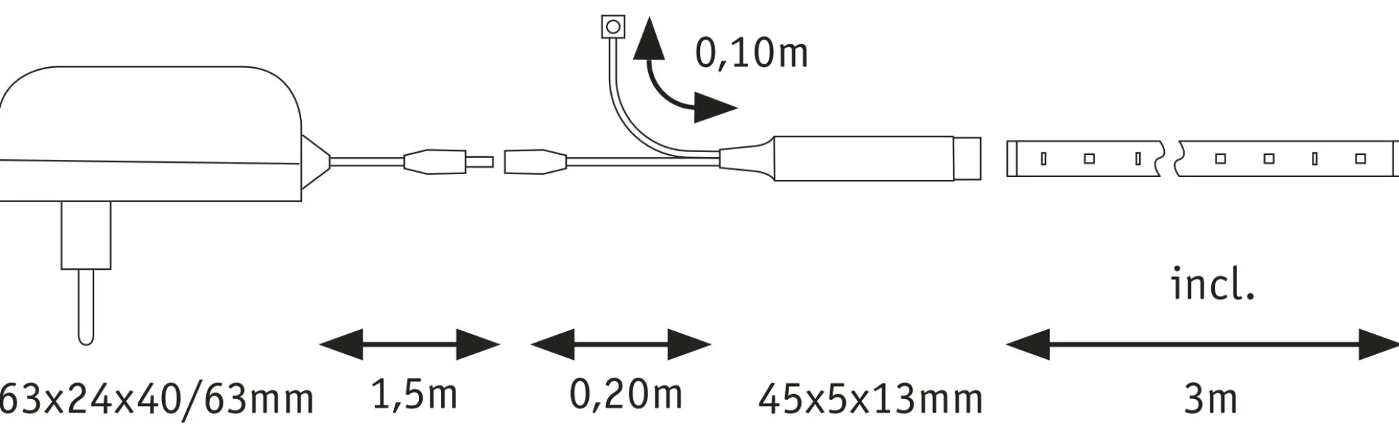 EntertainLED LED Stripe - Dynamic RGB Komplettset