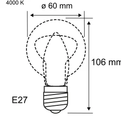 Filament 230V - LED Birne E27