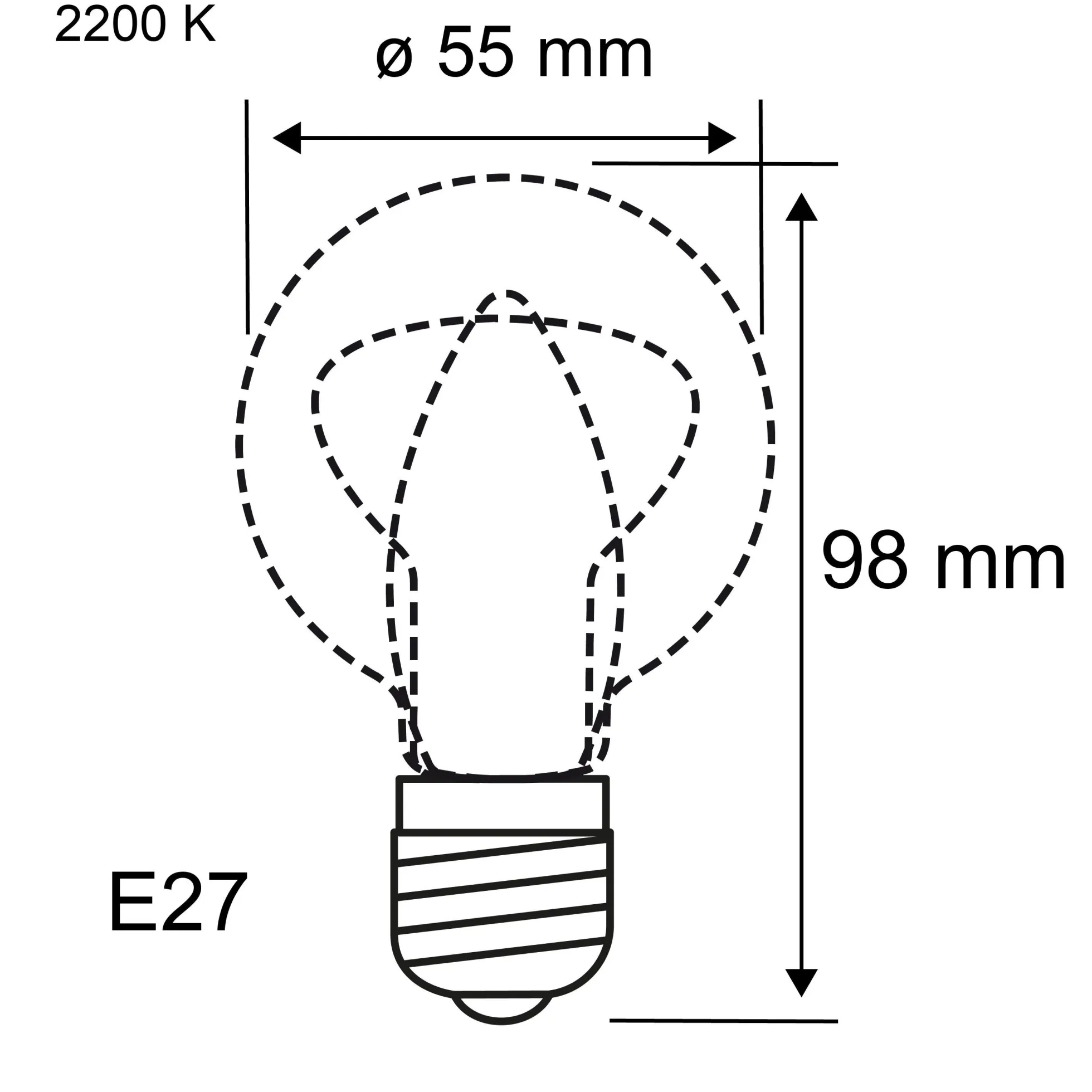 Filament 230V - LED Birne insektenfreundlich