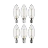Filament 230V - LED Kerze E14 6er-Set