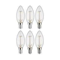 Filament 230V - LED Kerze E14 6er-Set