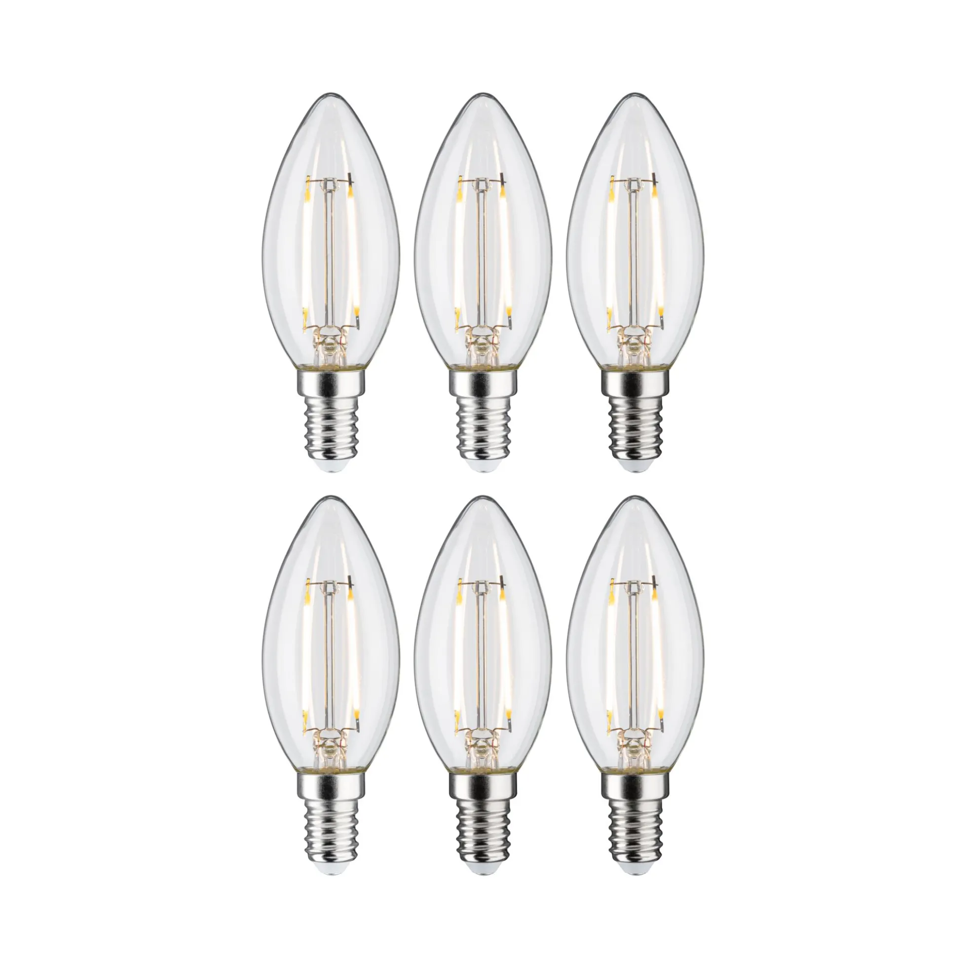 Filament 230V - LED Kerze E14 6er-Set
