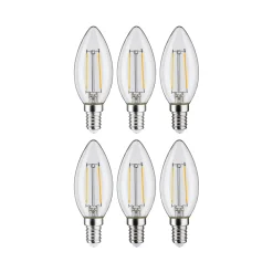 Filament 230V - LED Kerze E14 6er-Set
