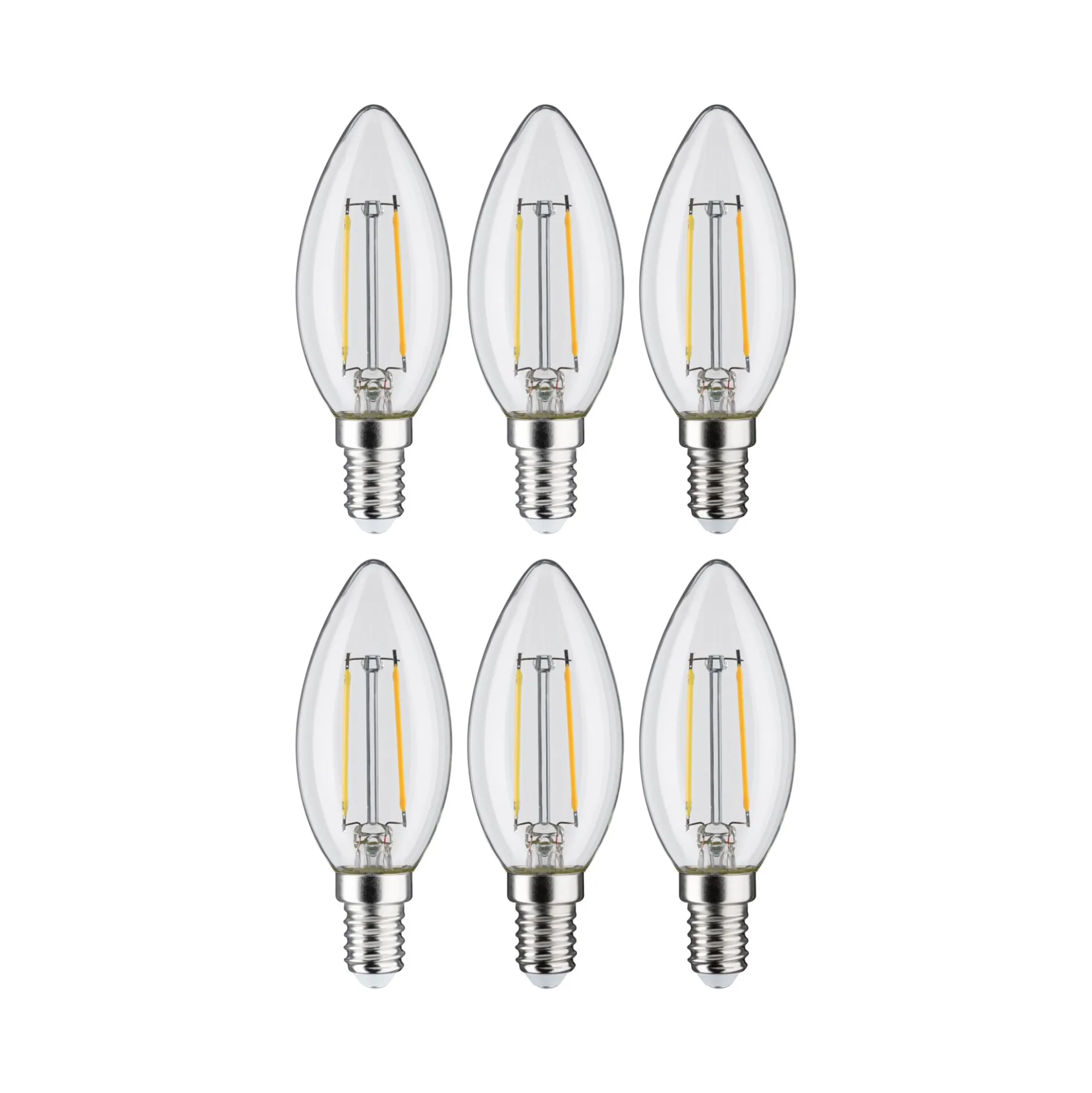 Filament 230V - LED Kerze E14 6er-Set