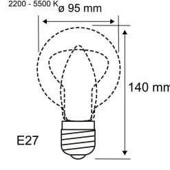 Filament 230V Smart Home Zigbee 3.0 - LED Globe G95 E27