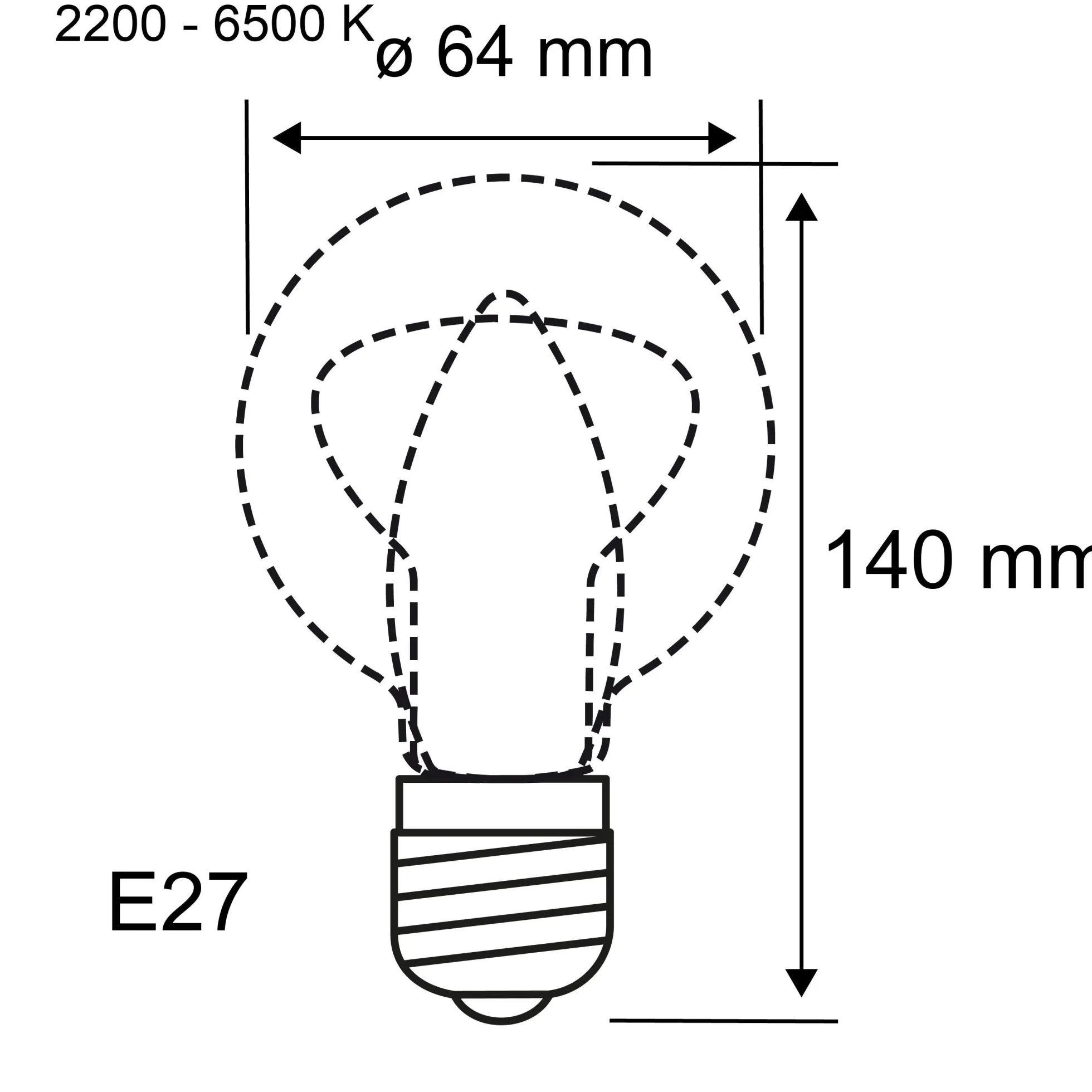 Filament 230V Smart Home Zigbee 3.0 - LED Kolben ST64 E27