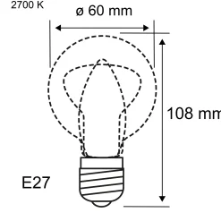 Filament 230V 3-Step-Dim - LED Birne E27