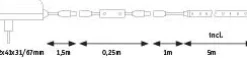 FlexLED LED Strip 3D - FlexLED LED Strip 3D 5m beschichtet 10,5W 320lm/m 60 LEDs/m 3000K 12VA