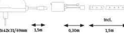 FlexLED LED Strip 3D - FlexLED LED Strip 3D 1,5m 11W 42 LEDs/m RGB 12VA