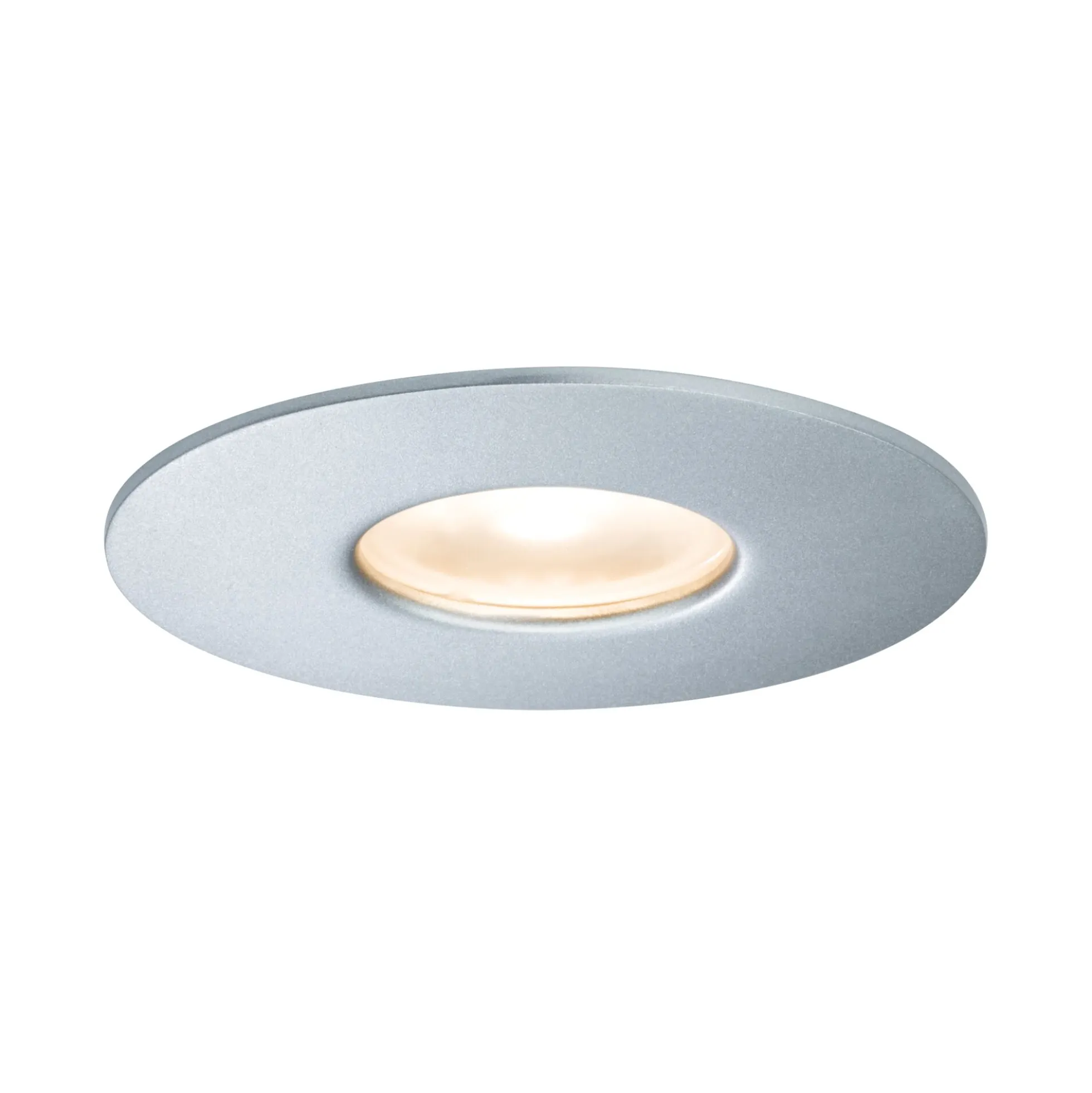 House Außeneinbauleuchte - House Außeneinbauleuchte IP44 rund 95mm 3000K 4,4W 410lm 230V Silber Metall/Acryl
