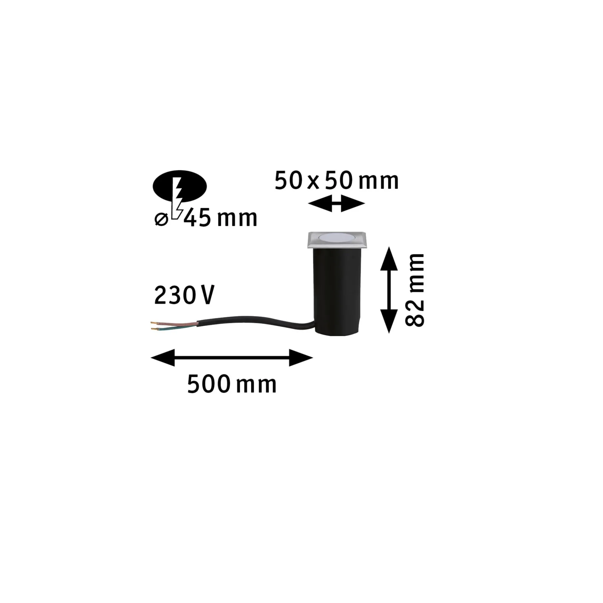 House LED Bodeneinbauleuchte - Warmweiß