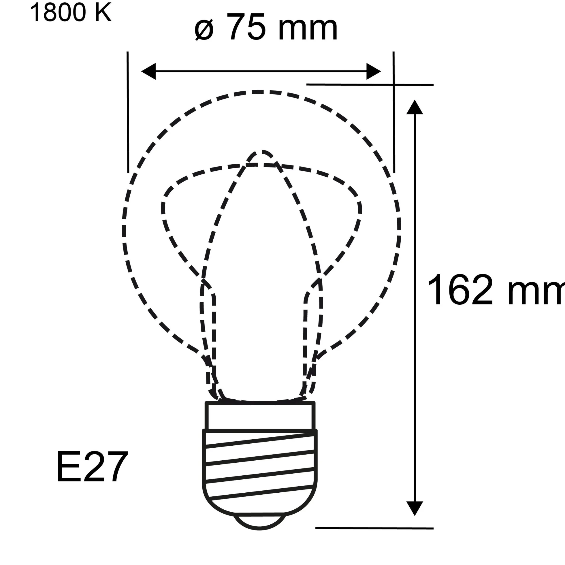 Inner Glow Edition LED Birne - Innenkolben Ringmuster