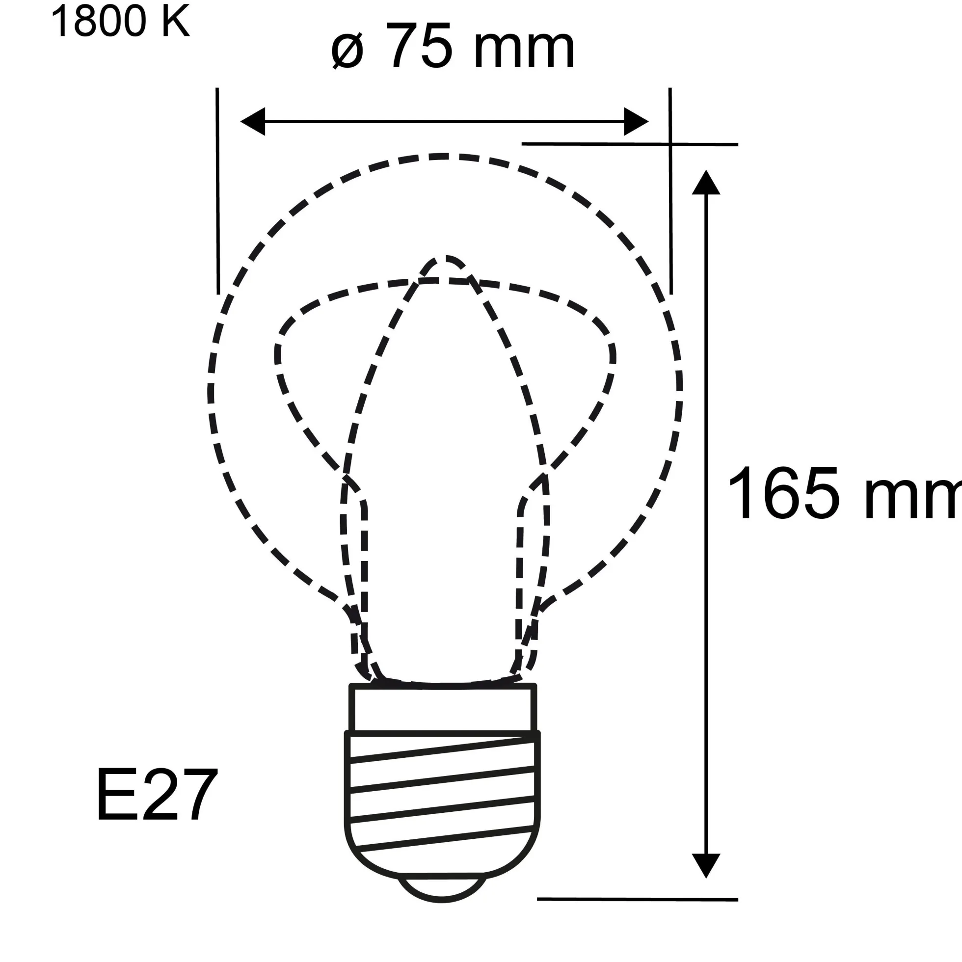 Inner Glow Edition LED Birne - Innenkolben Spiralmuster