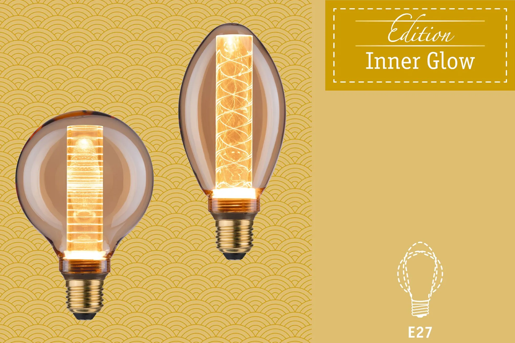 Inner Glow Edition LED Birne - Innenkolben Spiralmuster