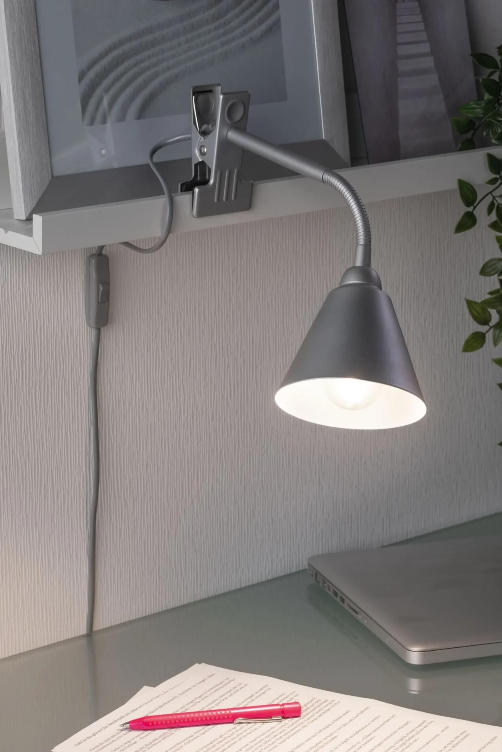 Klemmleuchte - Vitis Flexarm Schnurschalter