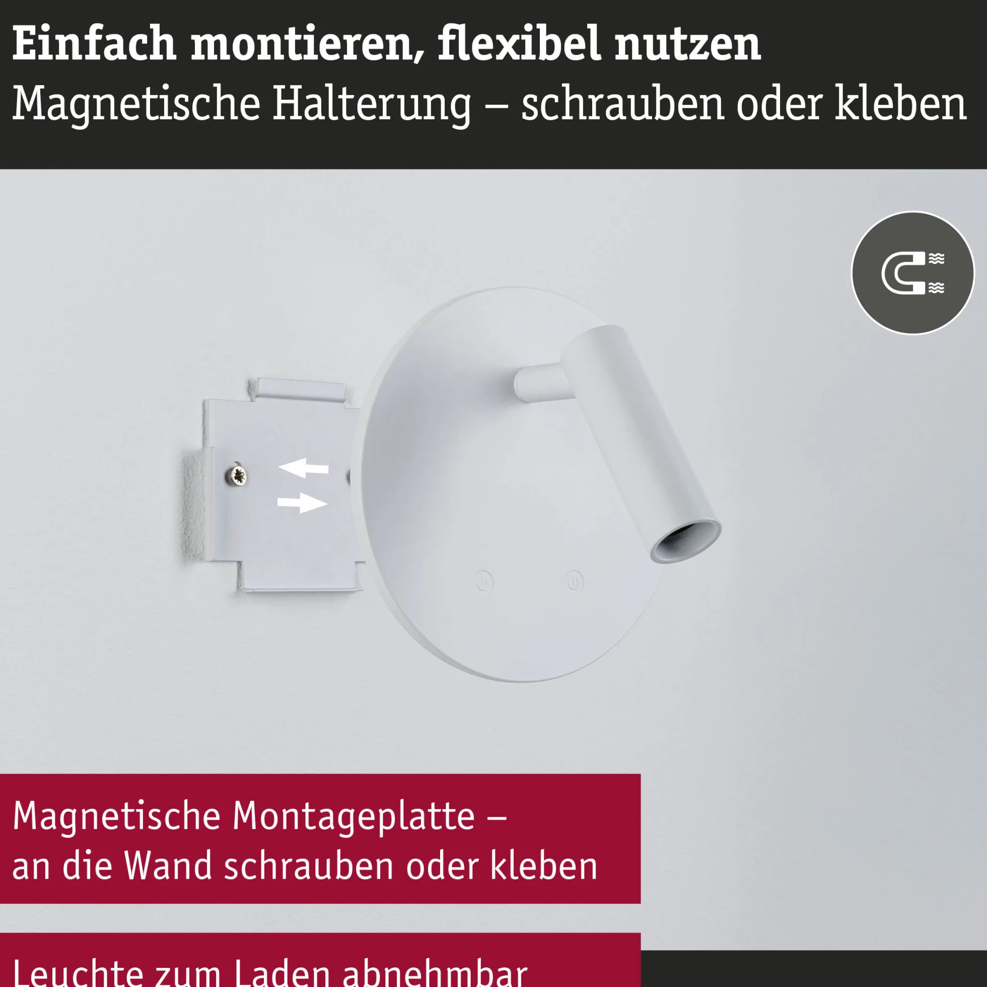 LED Akkuwandleuchte - Kiora