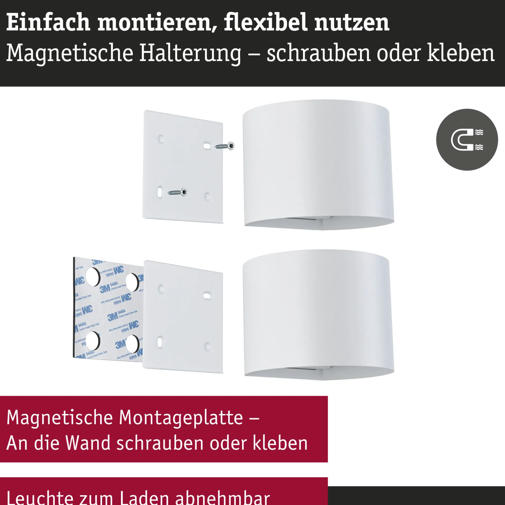 LED Akkuwandleuchte - Nyora