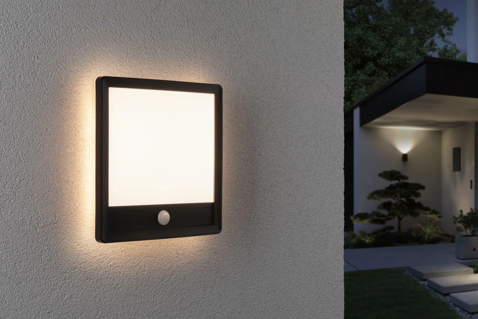 LED Außenpanel - Lamina Dämmerungsgesteuerter Bewegungsmelder (IR)