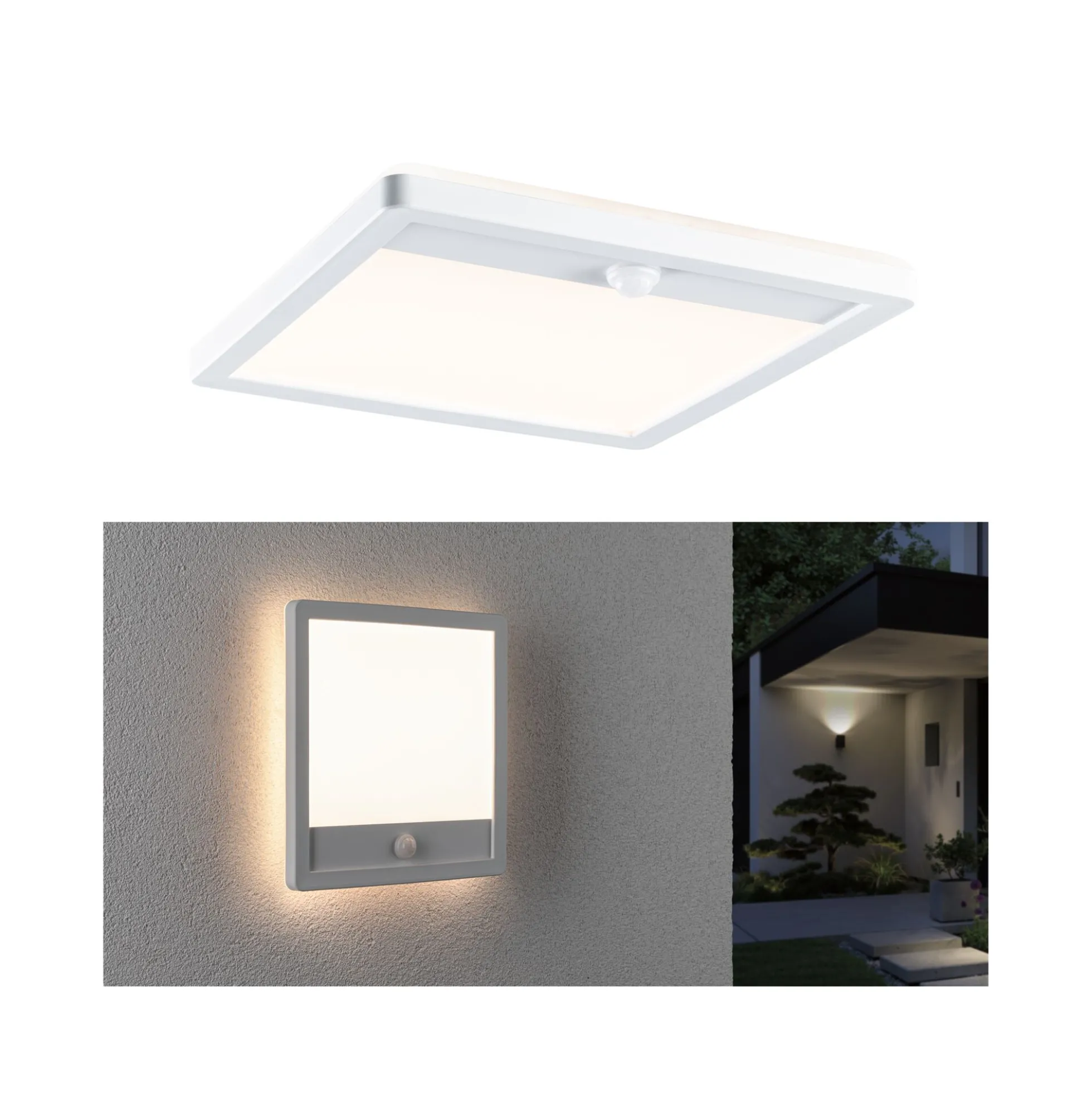 LED Außenpanel - Lamina Dämmerungsgesteuerter Bewegungsmelder (IR)