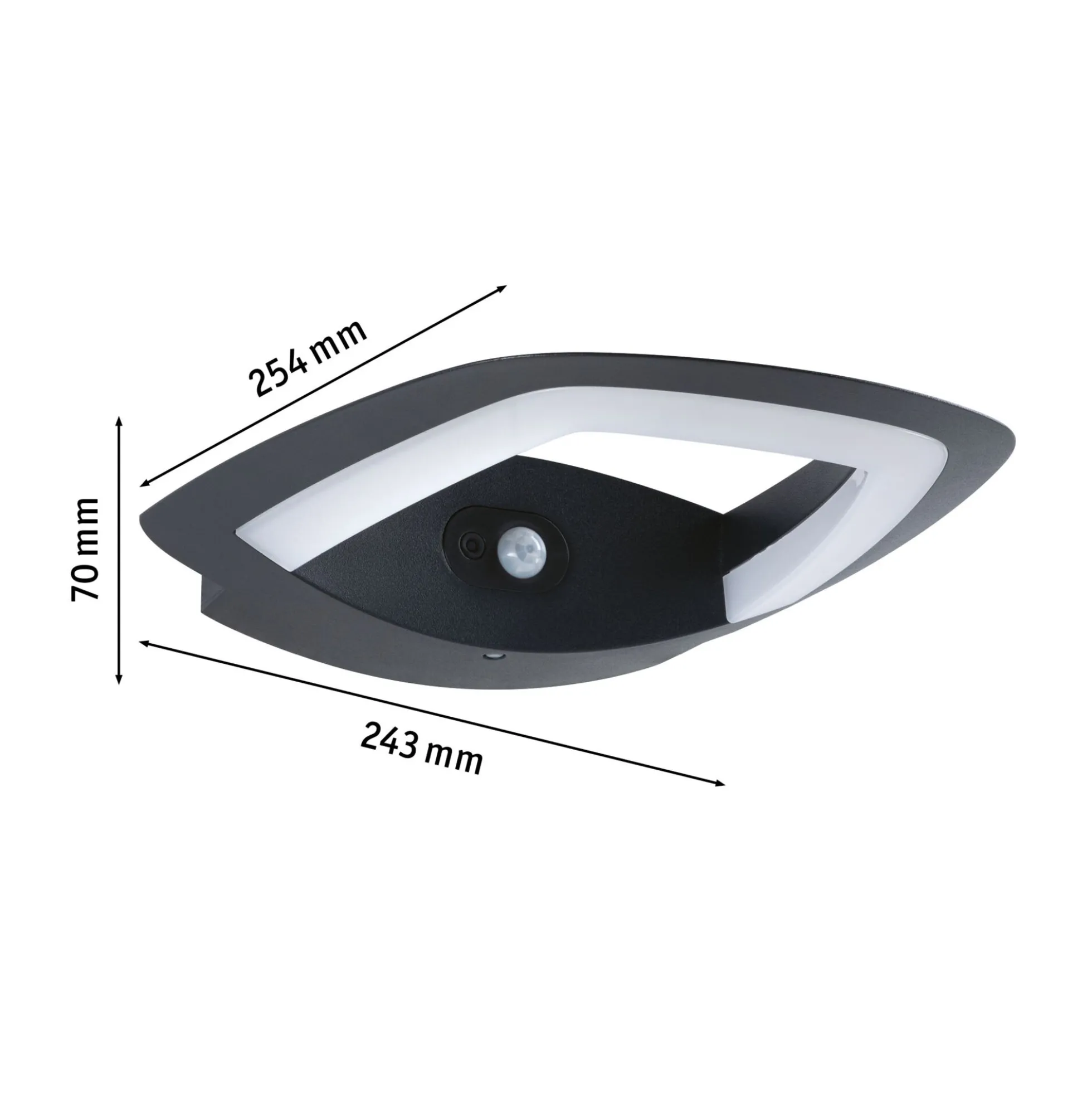 LED Außenwandleuchte - Akena Dämmerungsgesteuerter Bewegungsmelder (IR)