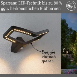 LED Außenwandleuchte - Alara Dämmerungsgesteuerter Bewegungsmelder (IR)