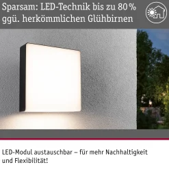 LED Außenwandleuchte - Azalena Dämmerungsgesteuerter Bewegungsmelder (HF)