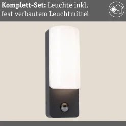 LED Außenwandleuchte - Bonnie Dämmerungsgesteuerter Bewegungsmelder (IR)