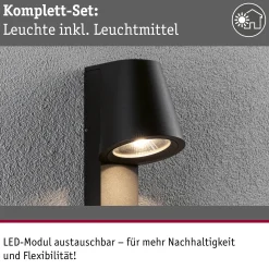 LED Außenwandleuchte - Caissa Dämmerungsgesteuerter Bewegungsmelder (HF)
