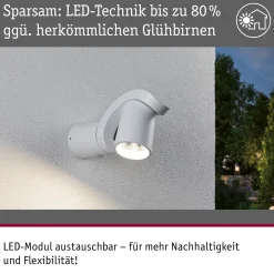 LED Außenwandleuchte - Cuff Dämmerungsgesteuerter Bewegungsmelder (IR)
