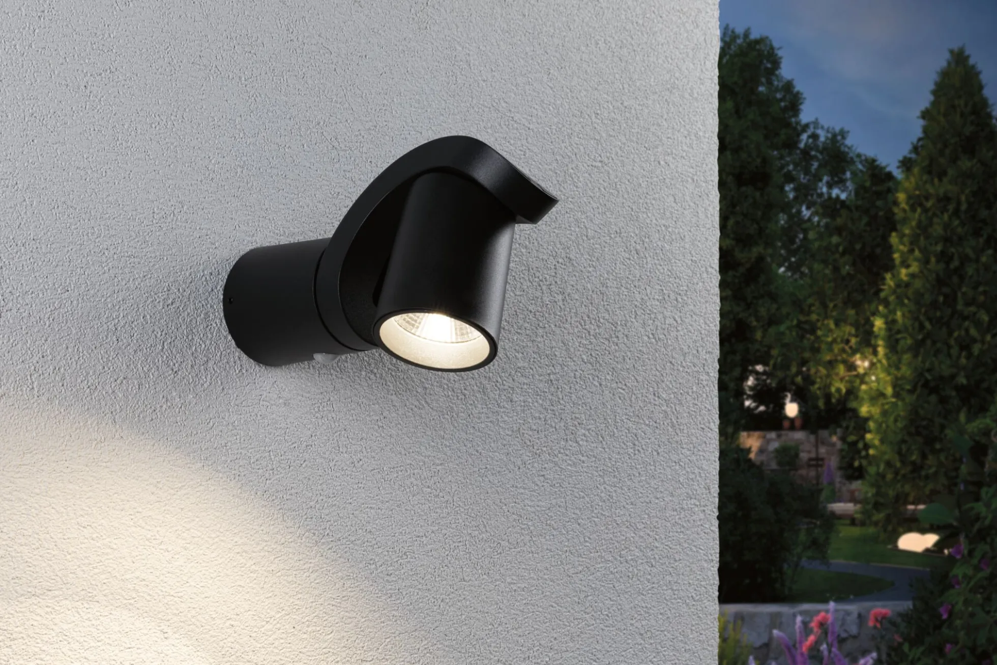 LED Außenwandleuchte - Cuff Dämmerungsgesteuerter Bewegungsmelder (IR)