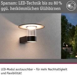 LED Außenwandleuchte - Sienna Dämmerungsgesteuerter Bewegungsmelder (HF) seewasserresistent
