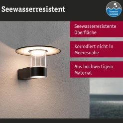LED Außenwandleuchte - Sienna Dämmerungsgesteuerter Bewegungsmelder (HF) seewasserresistent