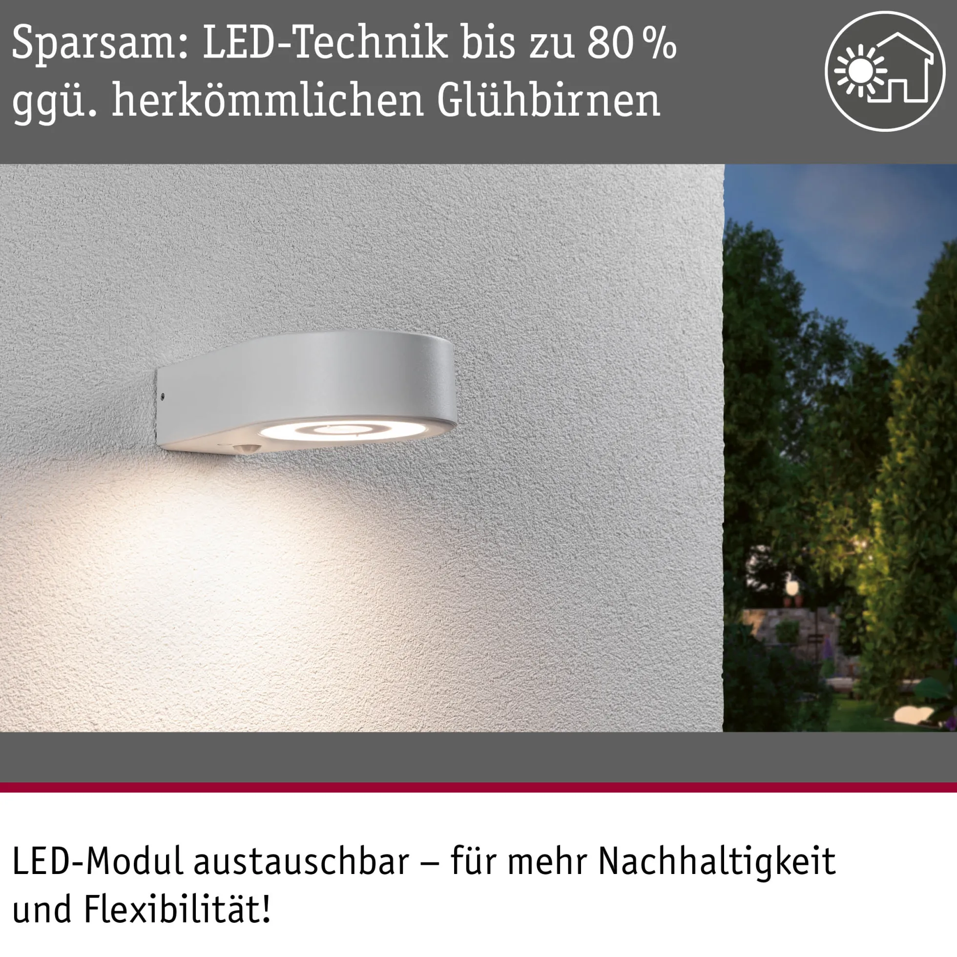 LED Außenwandleuchte - Silma